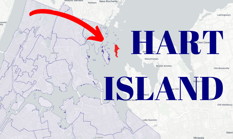 Map of Hart Island