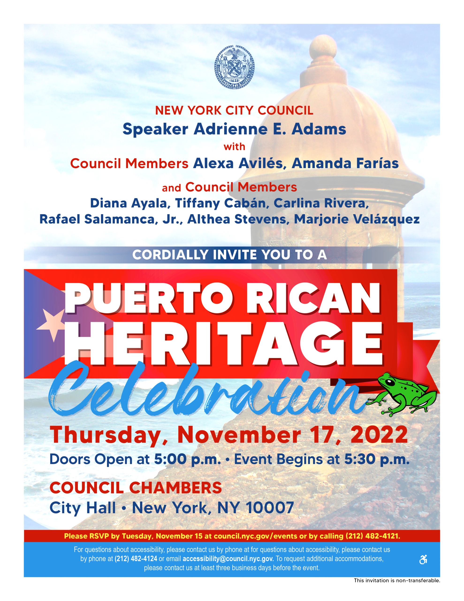 Puerto Rican Heritage Celebration 2022 Flyer