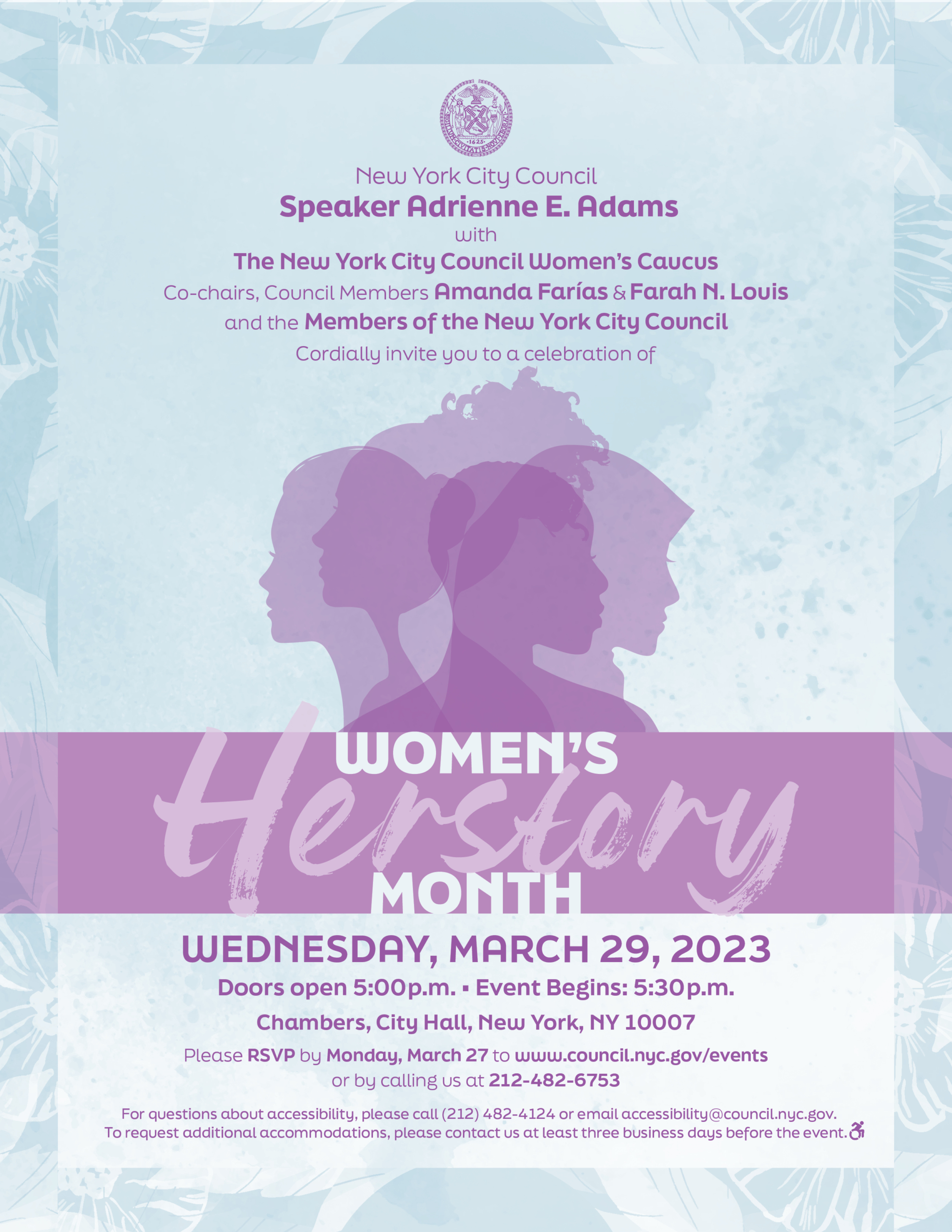 Women’s Herstory Month Celebration 2023 Flyer