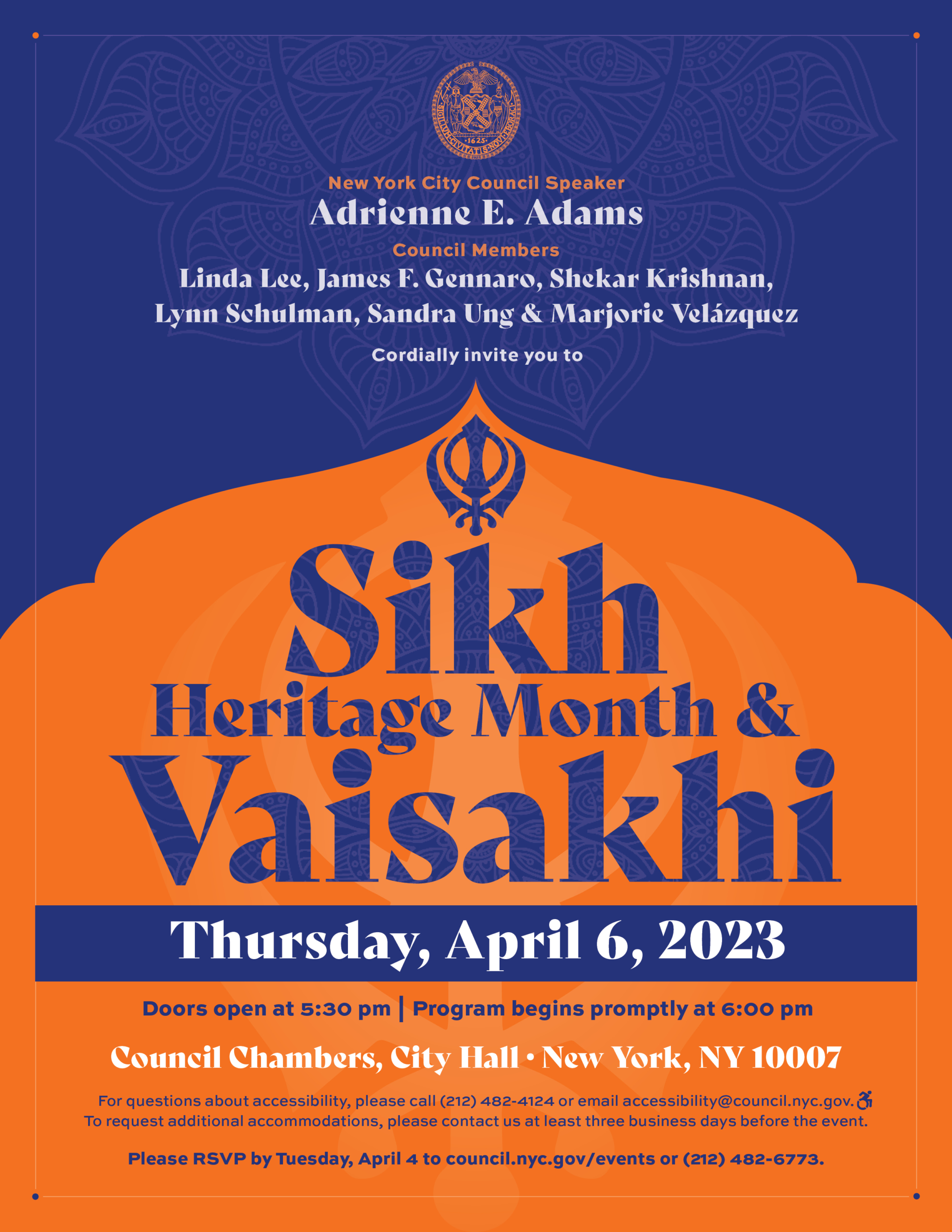 Sikh Heritage Month & Vaisakhi 2023 Flyer