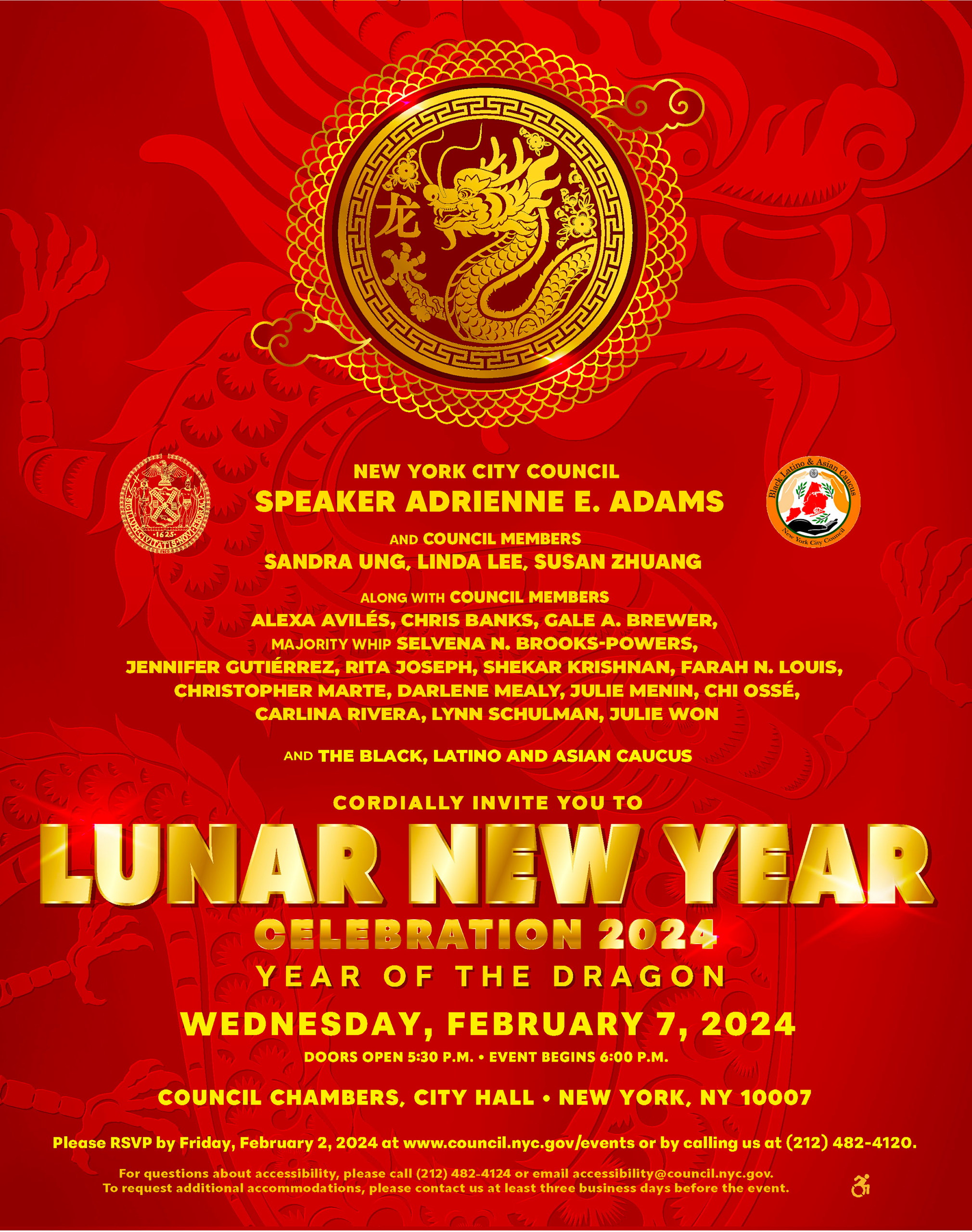 Lunar New Year Celebration 2024 Flyer