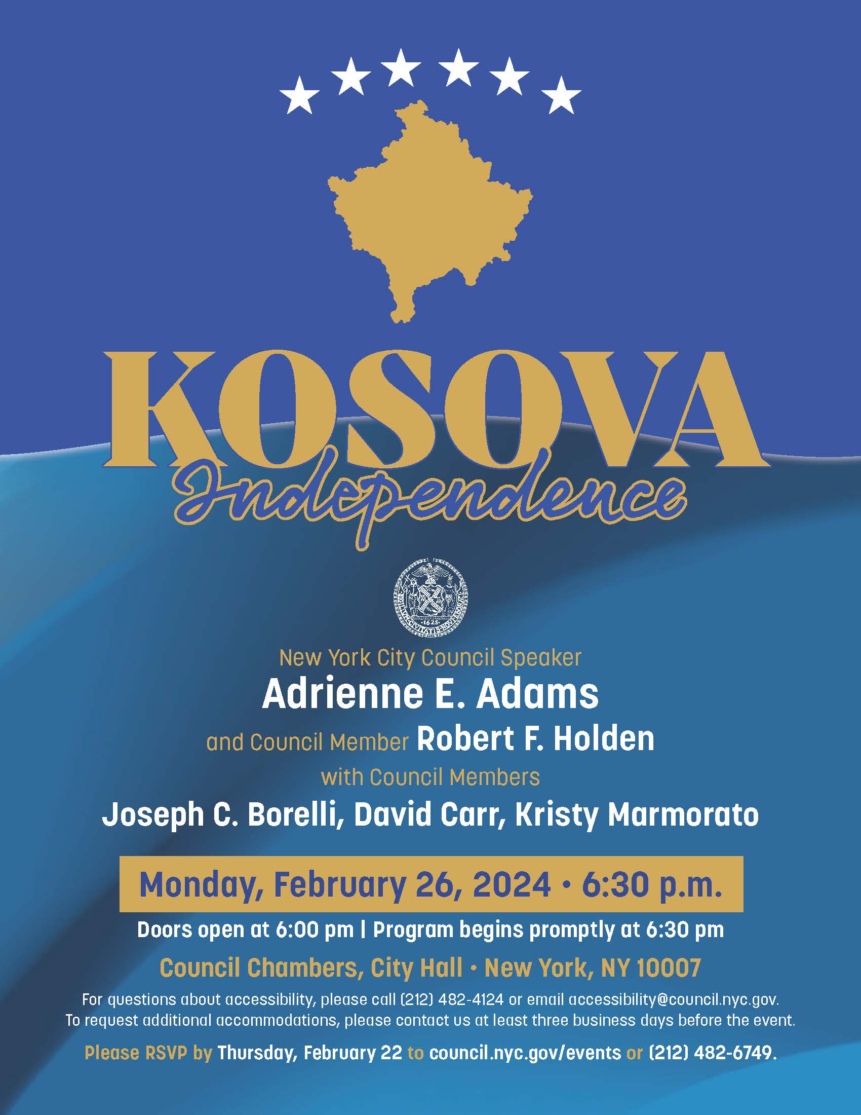 Kosova Independence Celebration 2024 Flyer