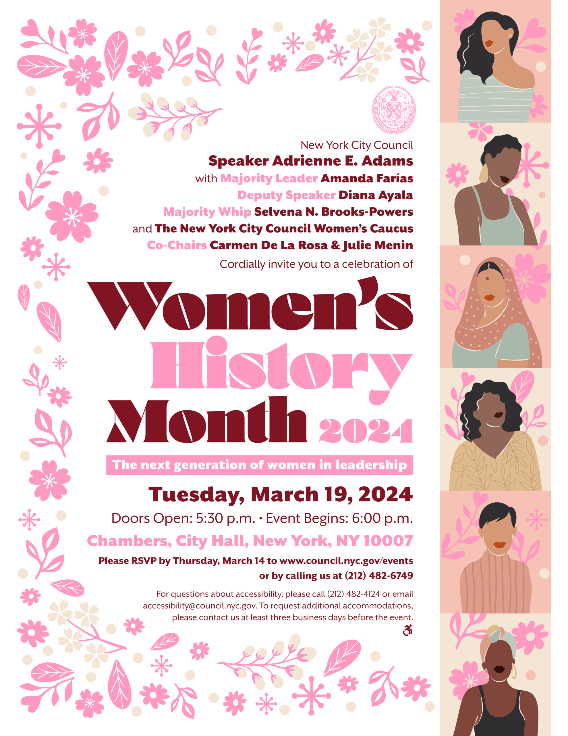 Women's History Month Celebration 2024 Flyer