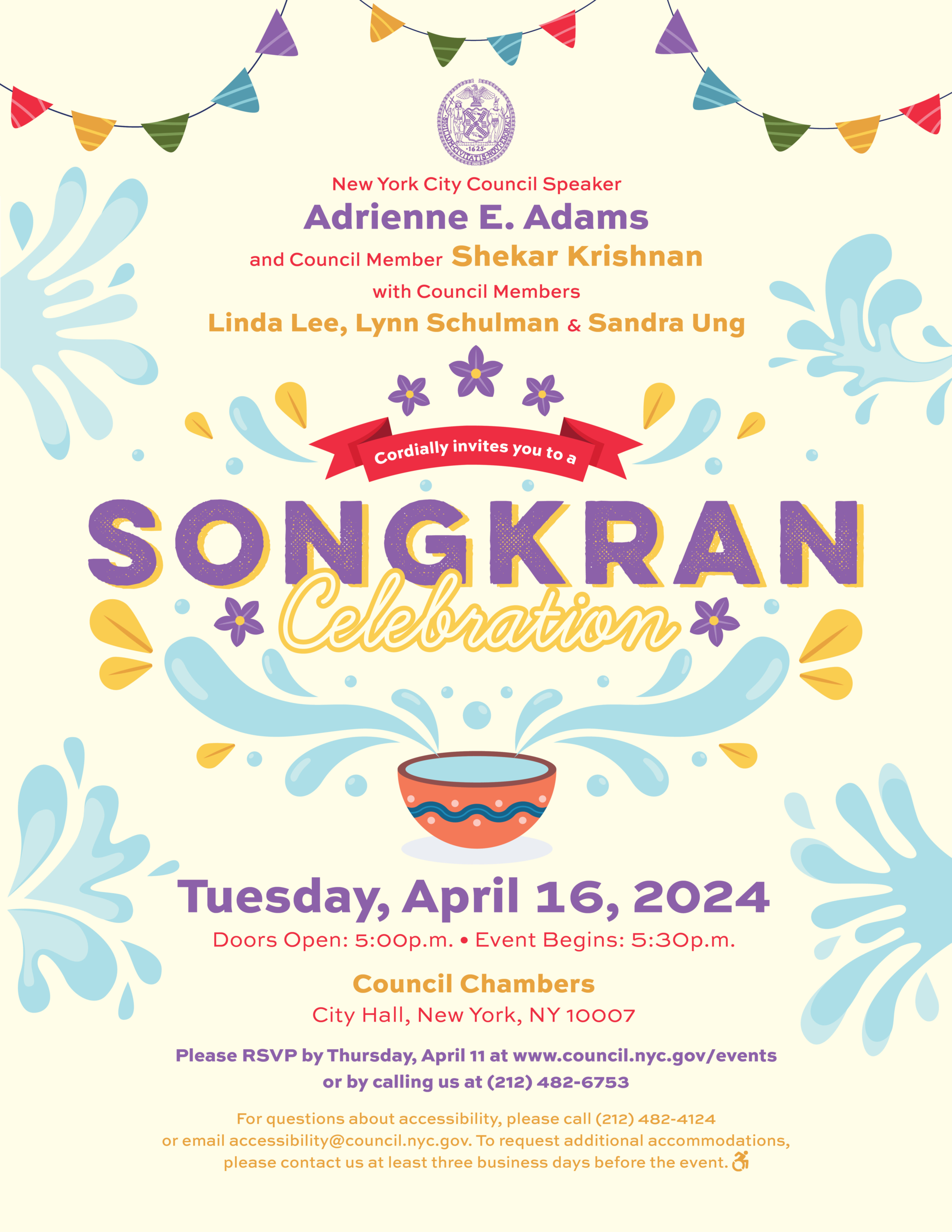 Songkran Celebration 2024 Flyer