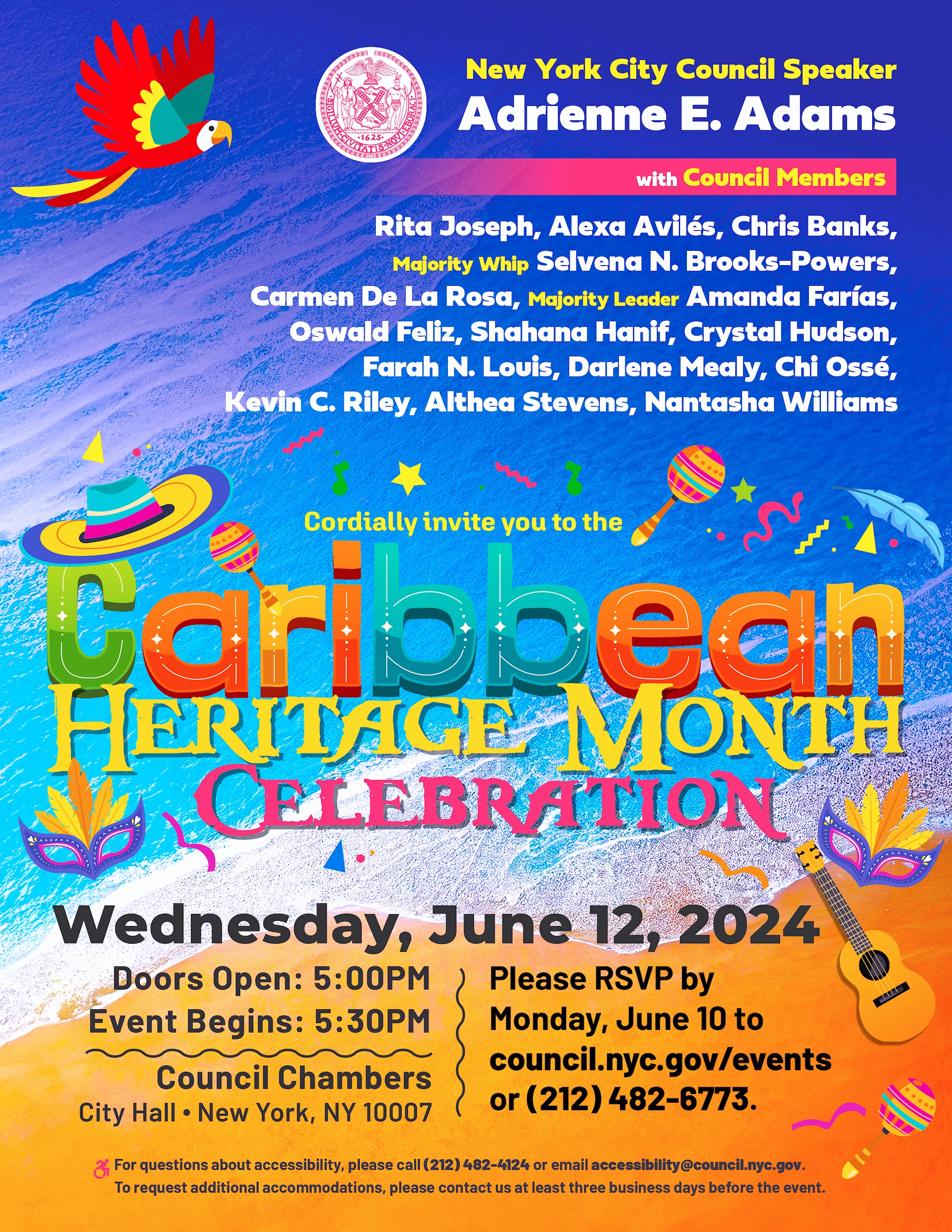 Caribbean Heritage Month Celebration 2024 Flyer