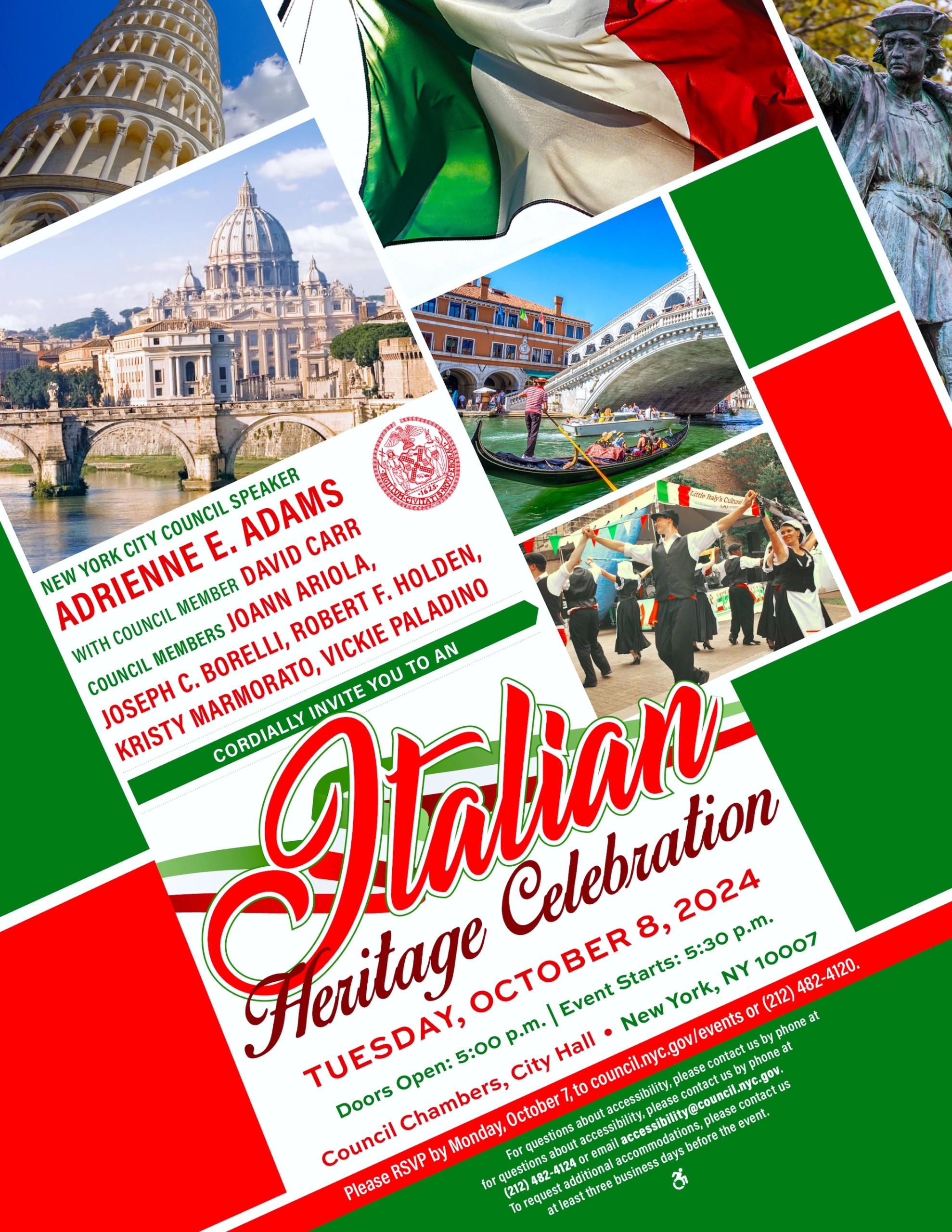 Italian Heritage Celebration 2024 Flyer