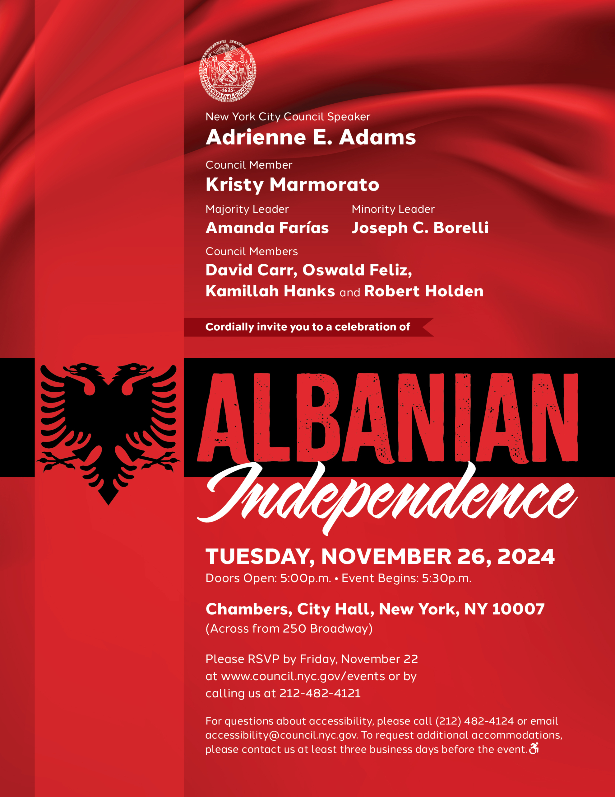 Albanian Independence Celebration 2024 Flyer