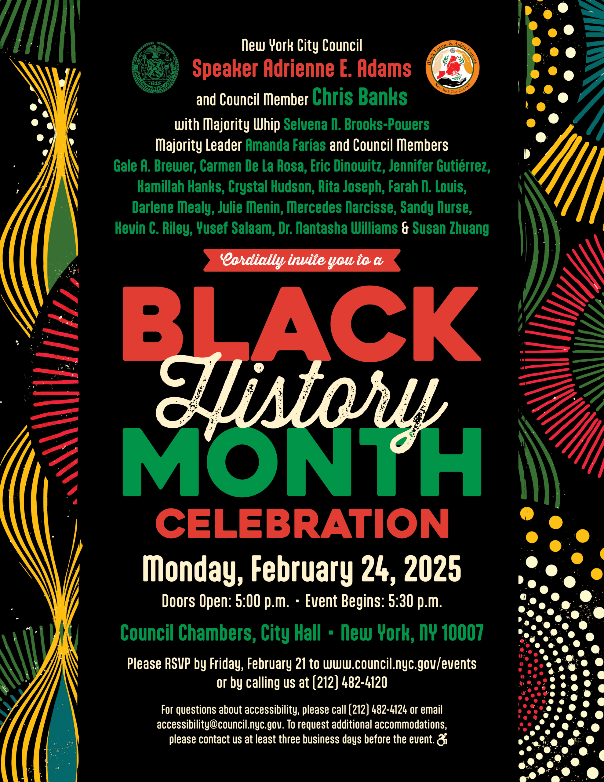 Black History Month Celebration 2025 Flyer