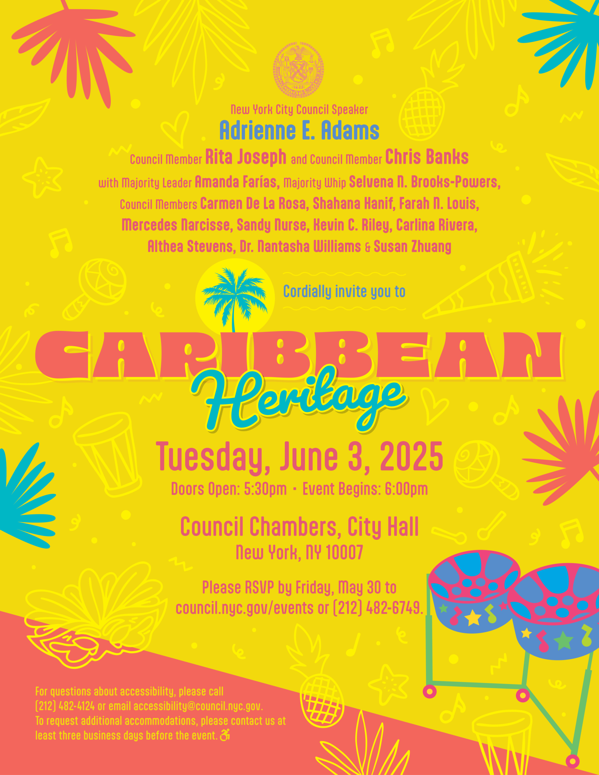 Caribbean Heritage Month Celebration 2025 Flyer