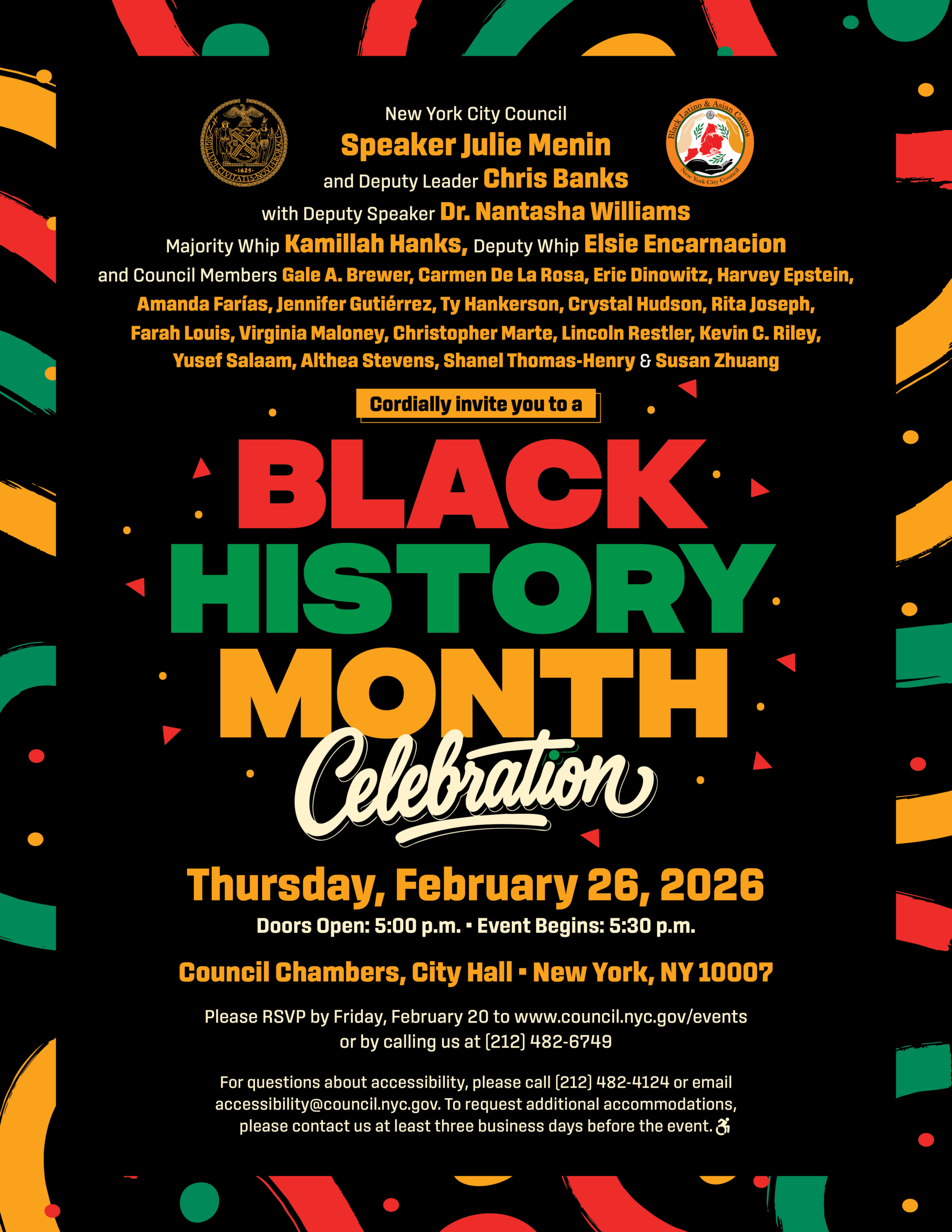 Black History Month Celebration 2026 Flyer