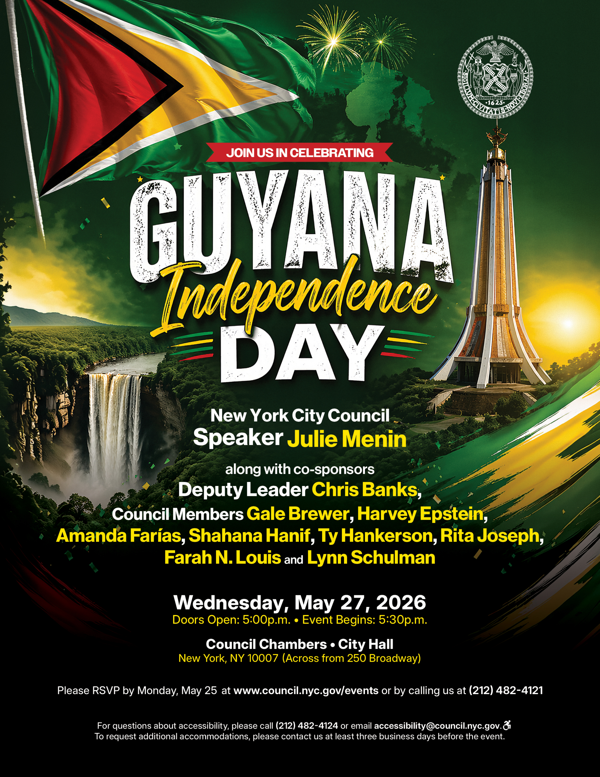 Guyana Independence Day Celebration 2026  Flyer