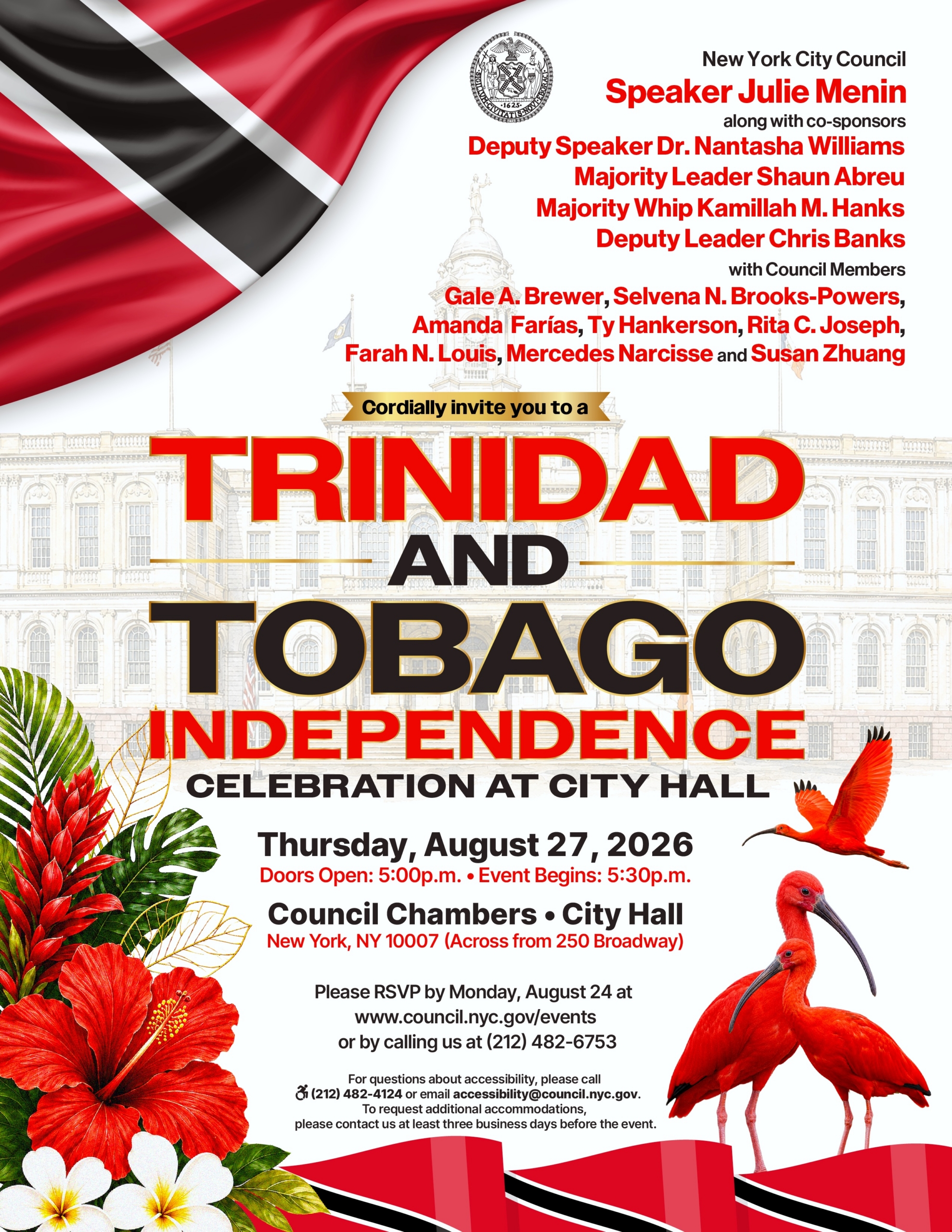 Trinidad and Tobago Independence Day 2026 Flyer