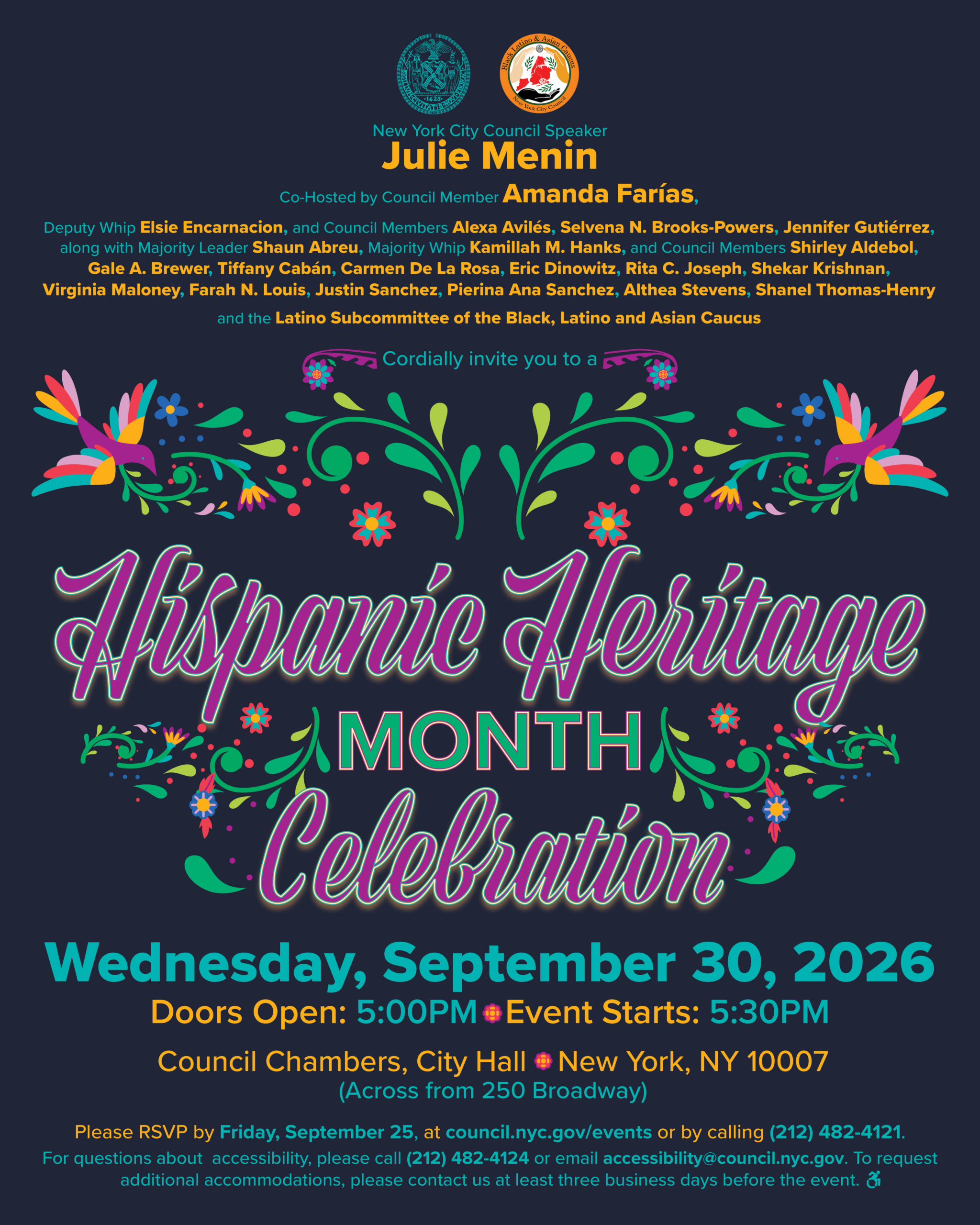 Hispanic Heritage Celebration 2026 Flyer