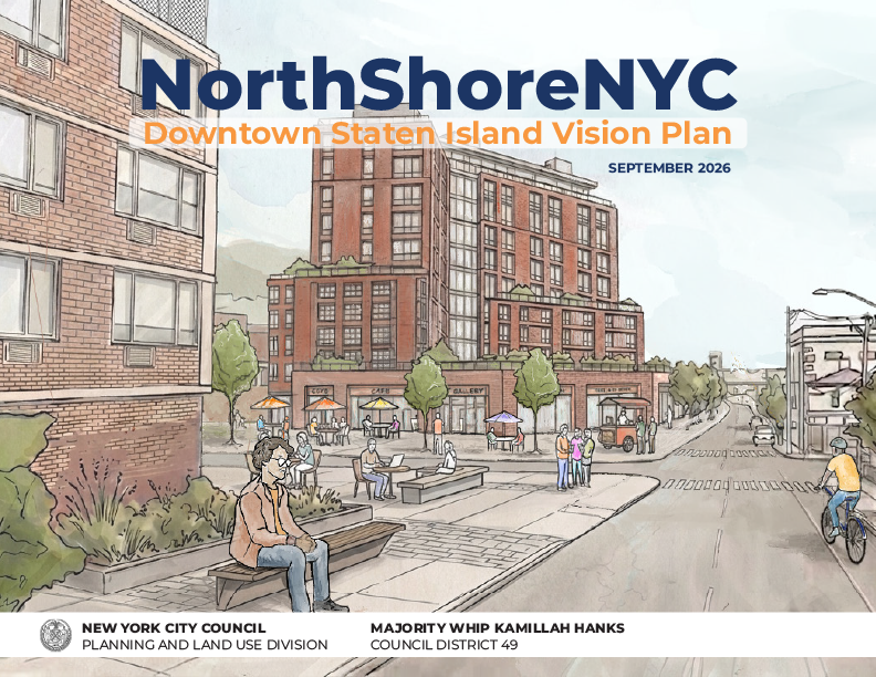 Cover image linking to the North Shore NYC Downtown Staten Island Vision Plan