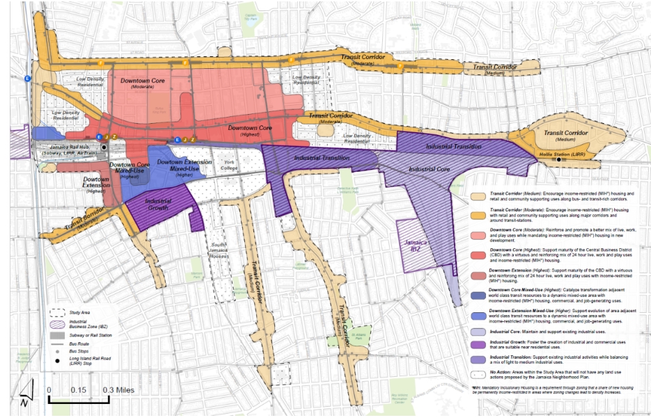 Jamaica Neighborhood Plan map