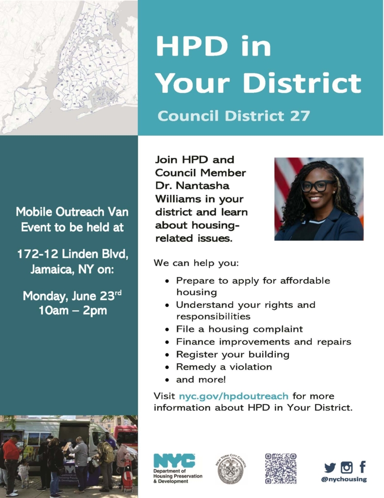 HPD visit the district 27 event
