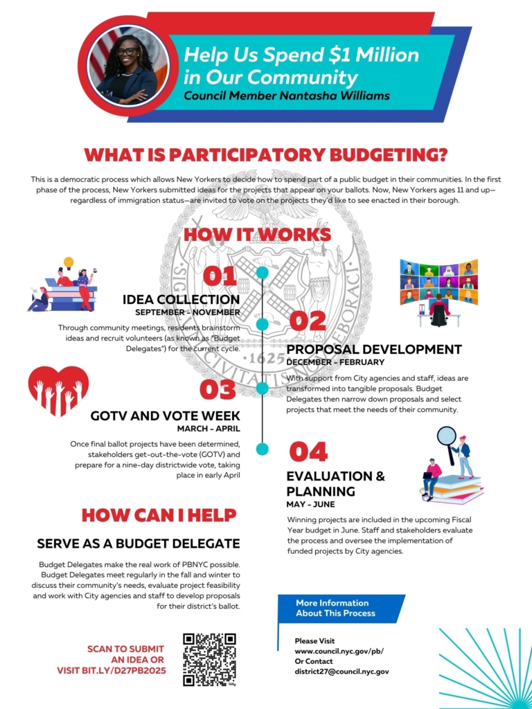 Participatory budgeting flyer