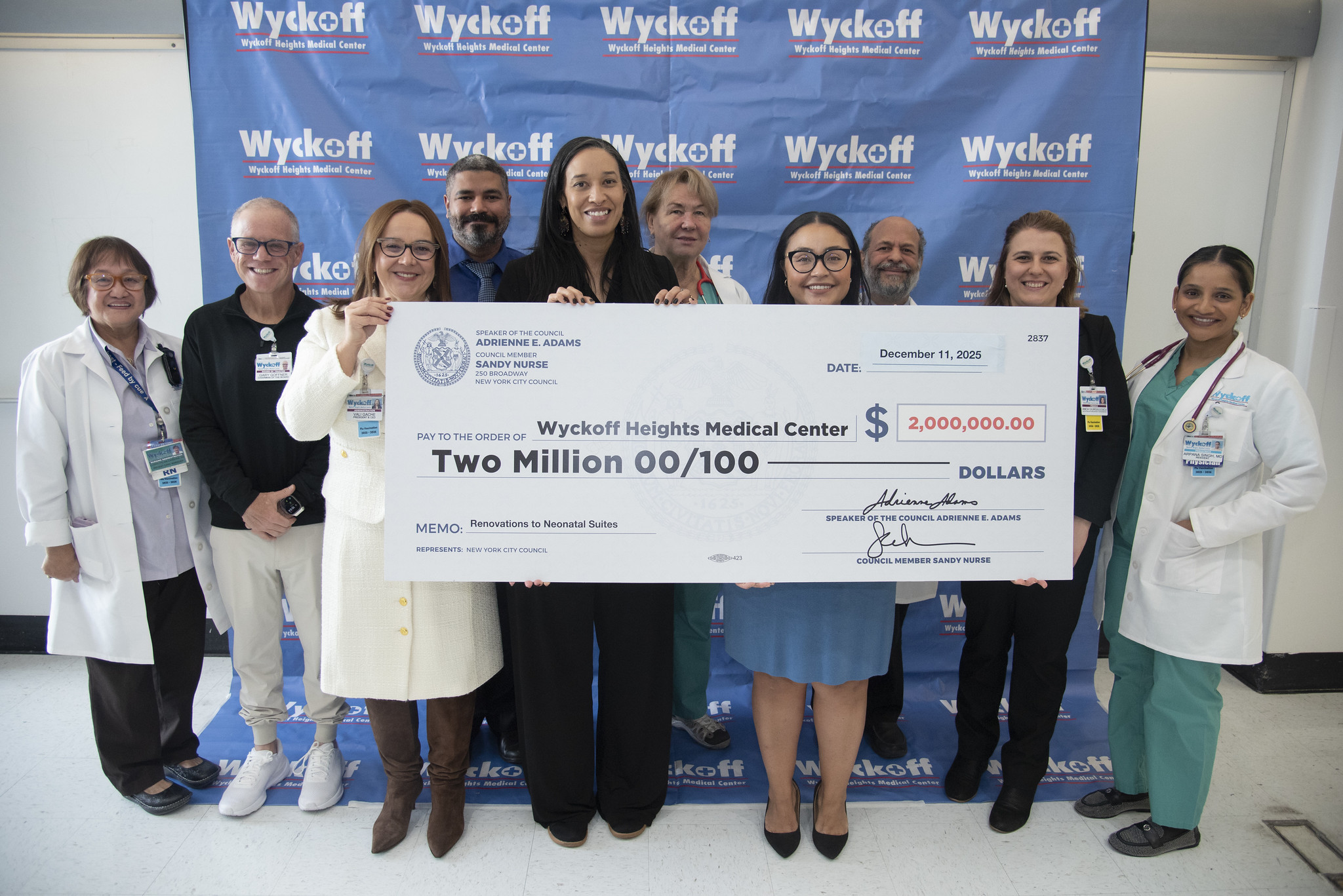 NYC Council Announces $2 Million Investment to Renovate Wyckoff Heights Medical Center’s Neonatal Care Suite